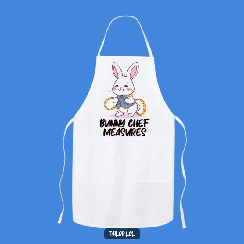 Funny Rabbit Tailor Apron - Crafting Protection, Perfect Humorous Gift