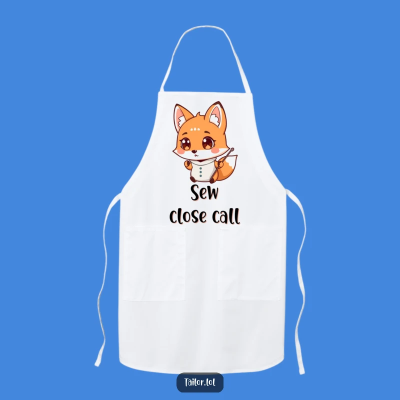 Funny Fox Tailor Apron - Hilarious Kitchen or Crafting Wear