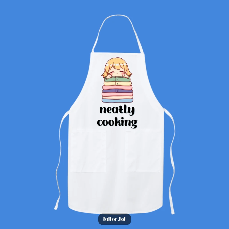 Funny Garment Folder Apron a Protective Gift for Neat Tasks
