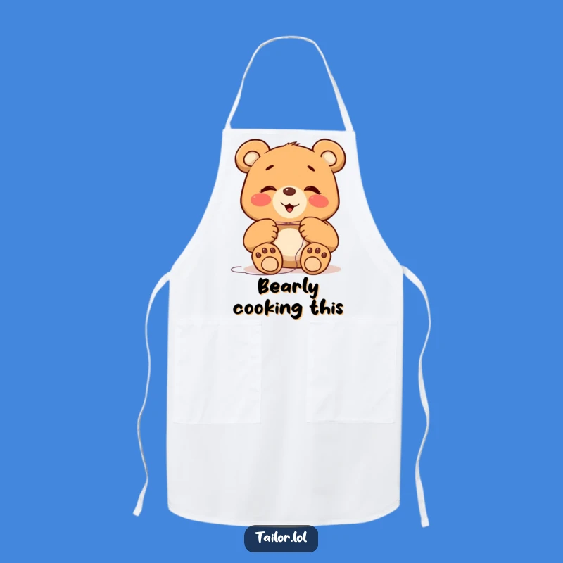 Funny Giggling Bear Apron: Protect Your Clothes with Hilarious Style