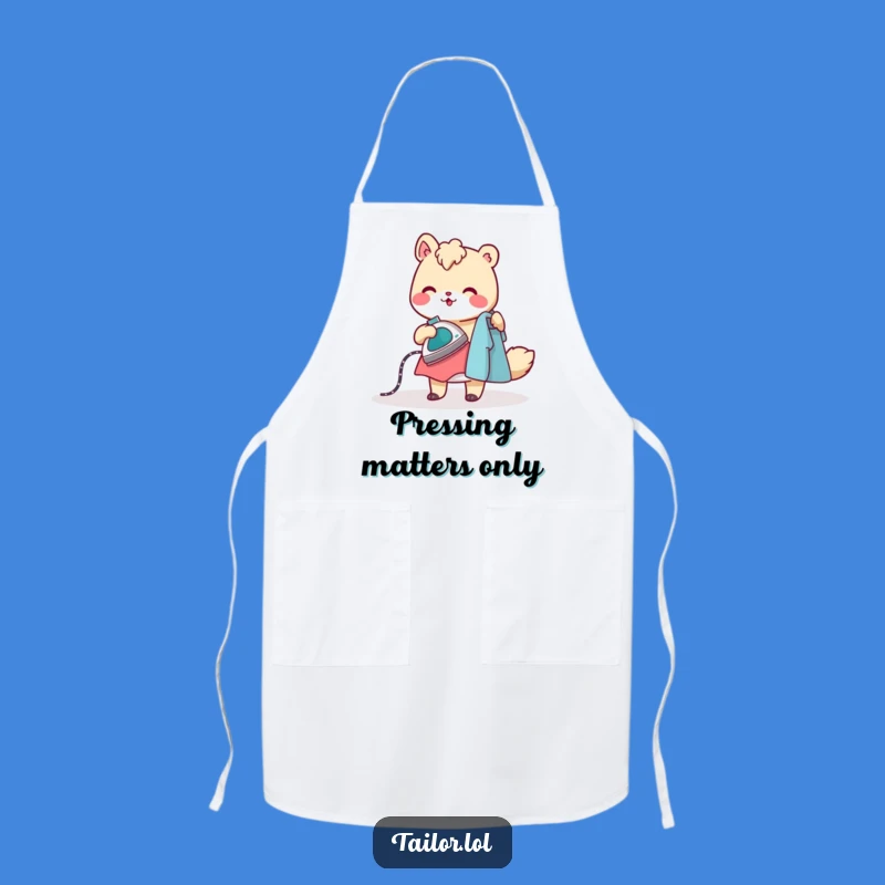 Funny Ironing Animal Apron: Cheerful Chef, Perfect Kitchen Gift