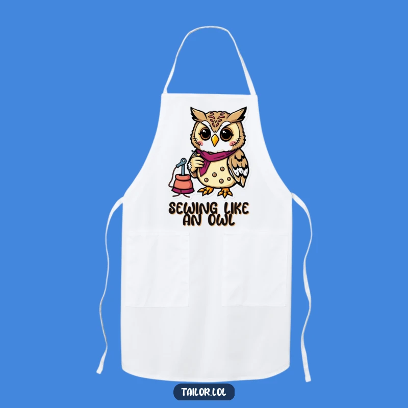 Funny Owl Tailor Apron - Crafting Protection, Perfect Humorous Gift