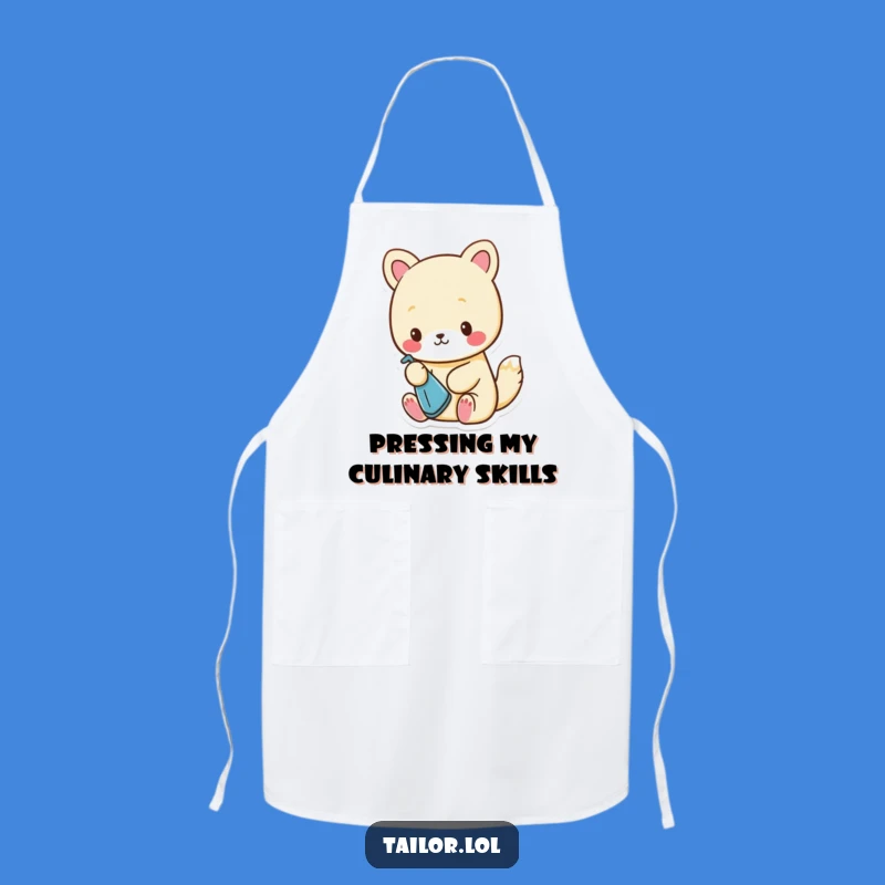 Funny Apron: Cute Animal Ironing Master Chef, Perfect Funny Gift for Cooks!