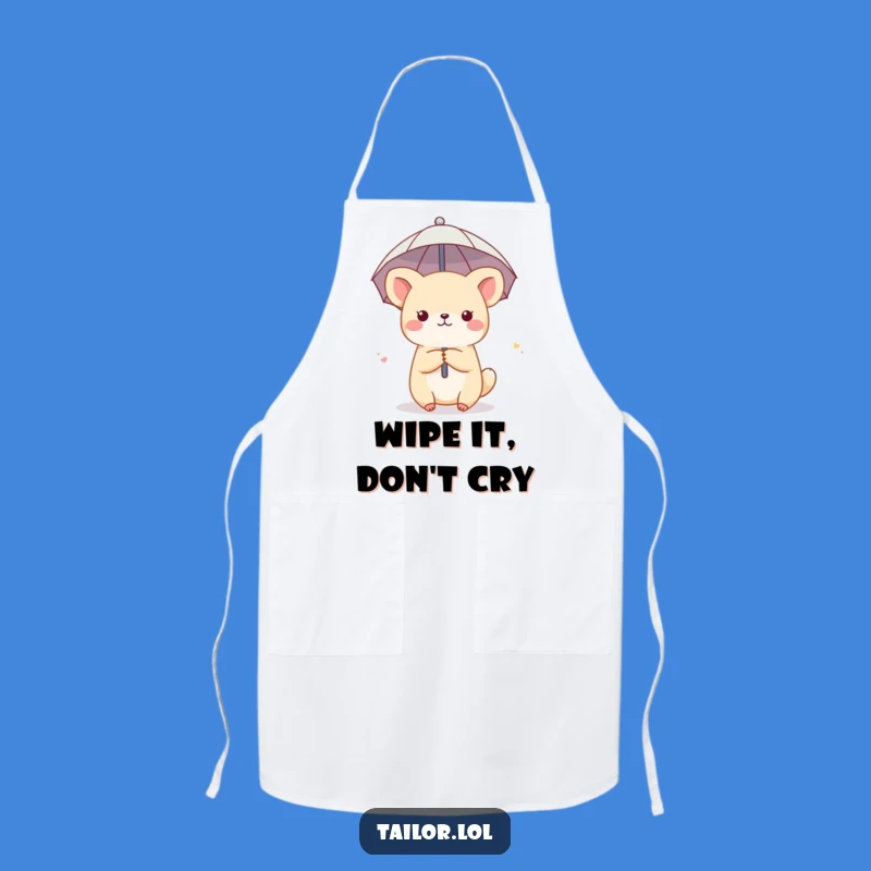 Funny Thimble Umbrella Animal Apron: Kitchen Whimsy, Cute Chef, Perfect Gift