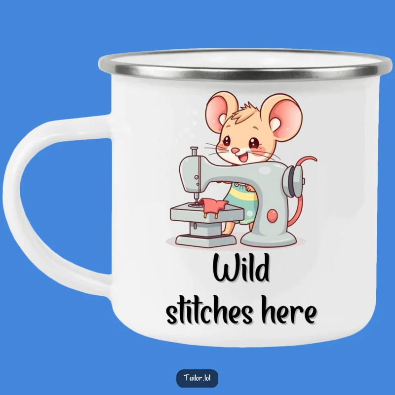 Adventure Funny Kawaii Mouse Tailor Camping Mug: Outdoor Sewing Gift