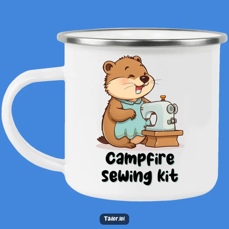 Funny Beaver Tailor Camping Mug - Build Camp Projects, Perfect Humorous Gift