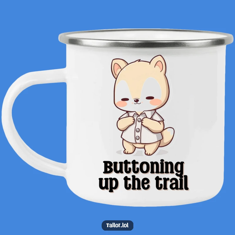 Funny Camping Mug: Cute Animal Button Adjuster, Perfect Warm Funny Gift!