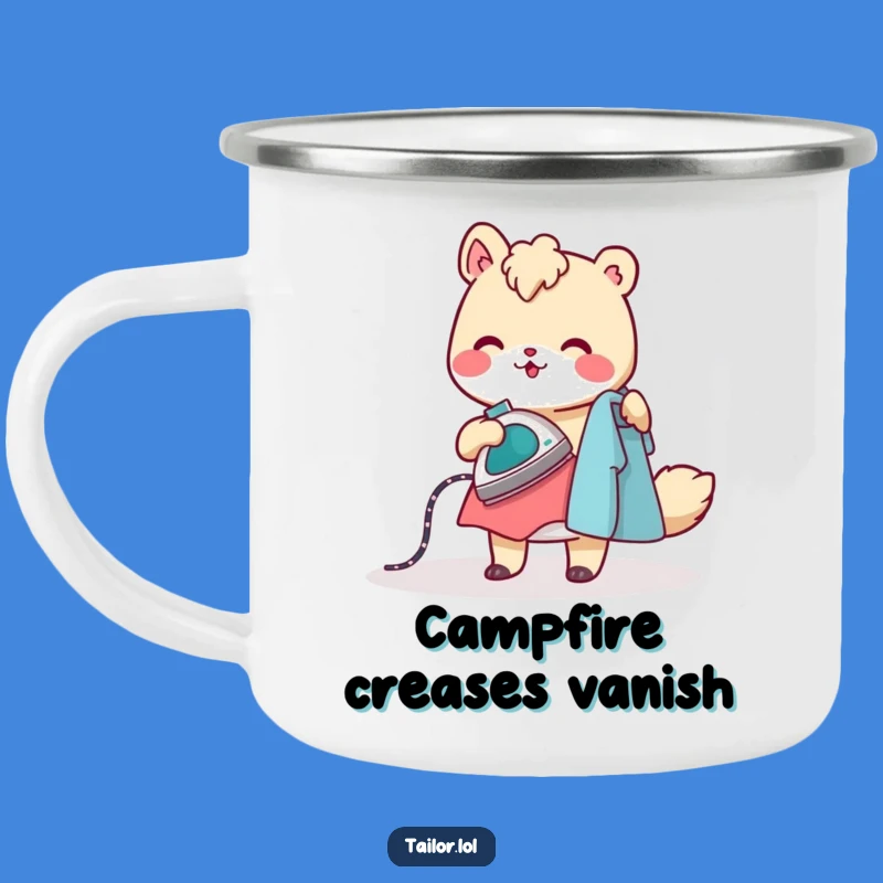 Funny Ironing Animal Camping Mug: Cheerful Outdoors, Perfect Portable Gift