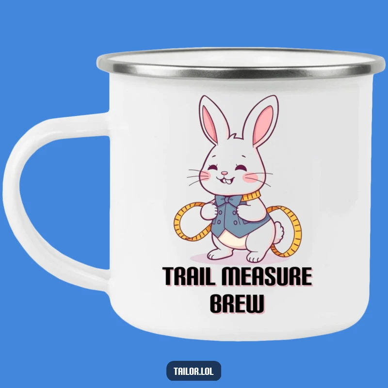 Funny Rabbit Tailor Camping Mug - Camp Measurements, Perfect Humorous Gift