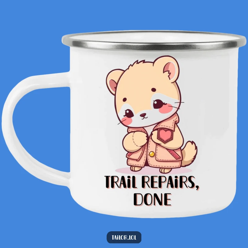 Funny Sewing Animal Camping Mug: Critter Crafts Outdoors, Perfect Funny Gift