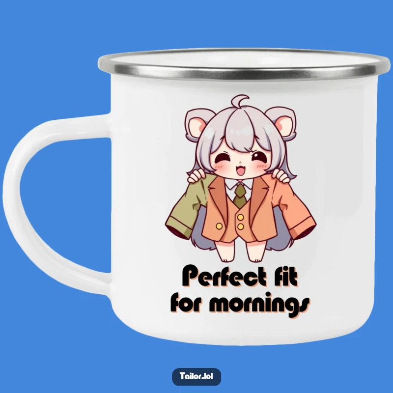 Funny Tailor Camping Mug: Brew Your Best Ideas Outdoors