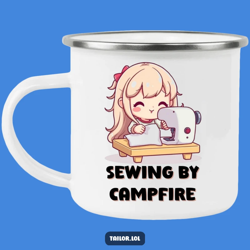 Adventure Funny Seamstress Camping Mug a Gift for Mobile Crafters