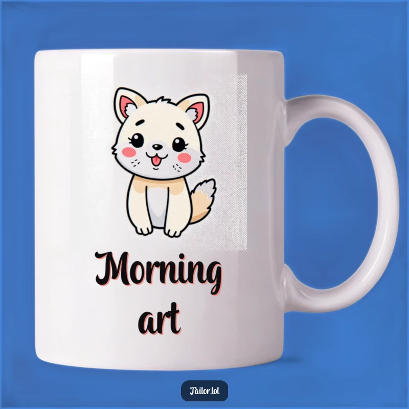 Funny Animal Decorating Fabric Mug Joyful Crafter Gift for Artists