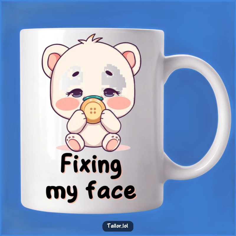 Funny Self-Sewing Nose Mug - Hilarious Gift for Clumsy Crafters & Pranksters