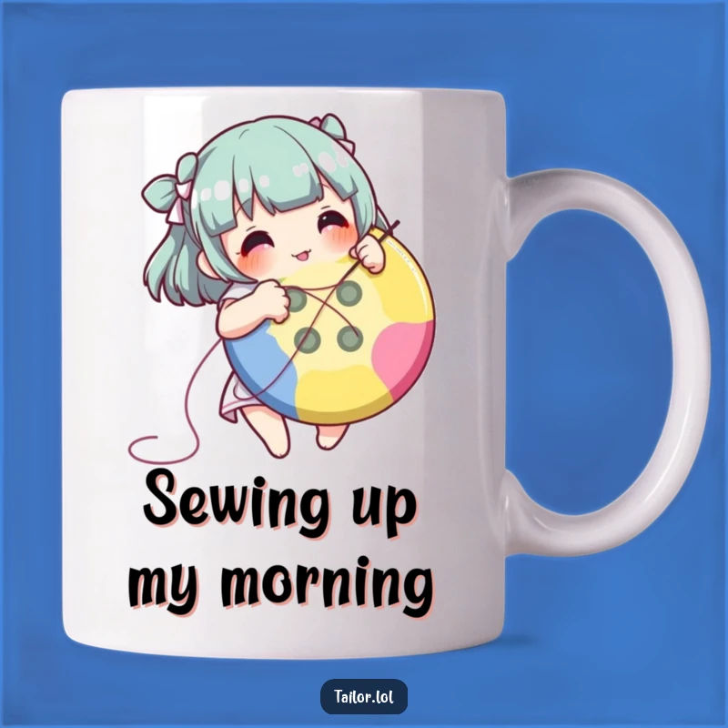 Funny Stitching Character Mug - Hobbyist Crafter Gift Idea