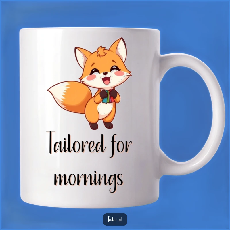 Funny Fox Tail Swatch Mug - Hilarious Sewing Gift for Craft Lovers