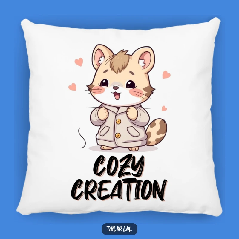 Funny Animal Stitching Pillow Cozy Accent, Hilarious Crafter Gift