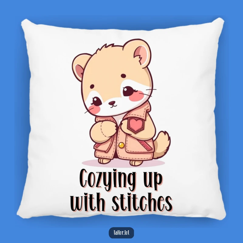 Funny Sewing Animal Pillow: Critter Crafts Tiny Jacket, Cozy Funny Gift