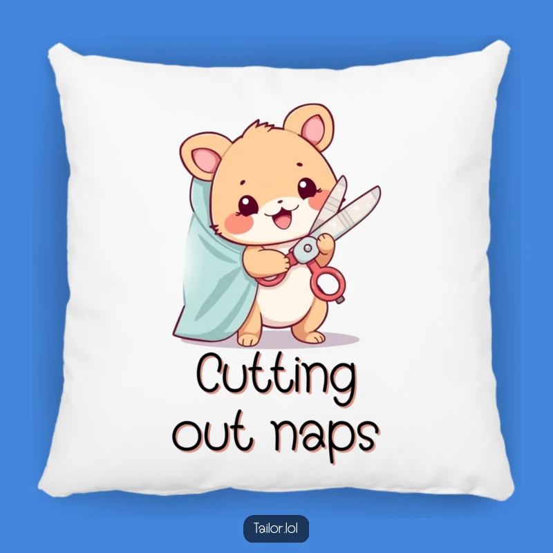 Funny Animal Cutter Pillow: Cozy Comfort for Crafters!