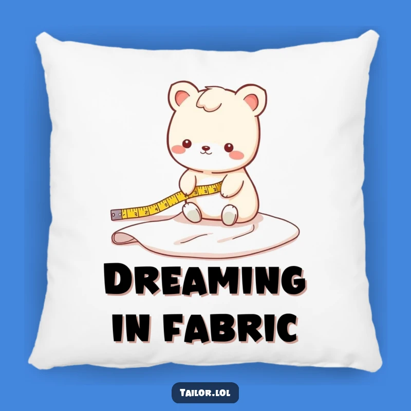 Funny Fabric Measuring Animal Pillow: Cute Crafter's Comfort, Cozy Gift for Home
