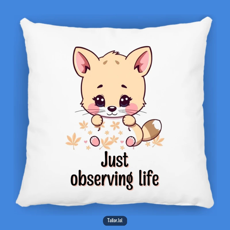 Funny Animal Focus Pillow: Cozy Comfort for Intense Thinkers and Humor Lovers