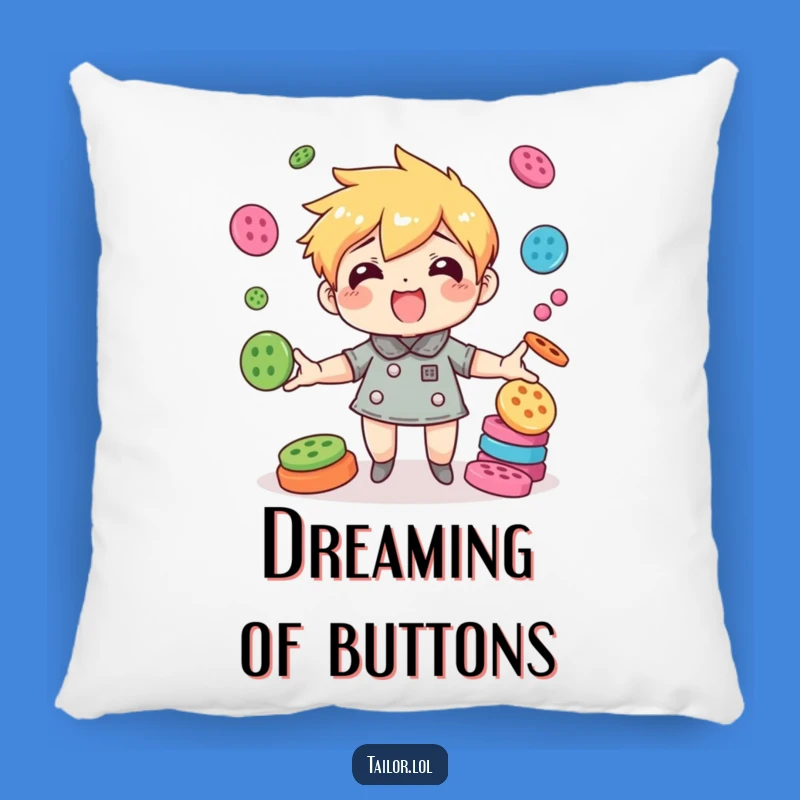 Funny Button Juggling Character Pillow - Cozy & Agile Gift for Comfort