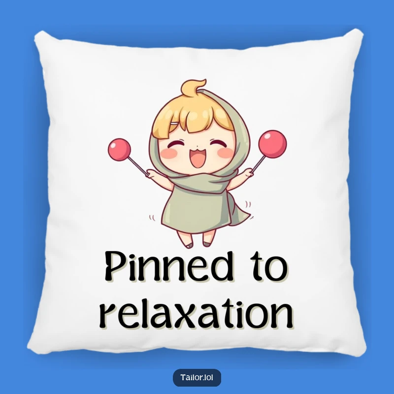 Funny Quilting Pillow: Giant Pin Comfort, Cozy Gift for Crafty Homes