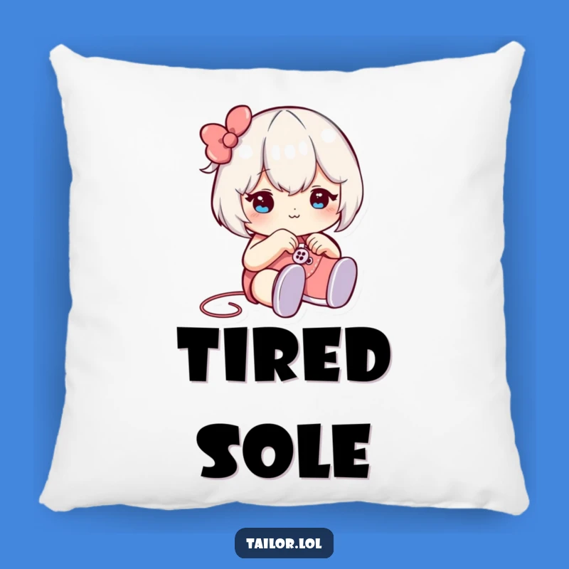 Funny Shoemaker Pillow: Cozy Comfort with a Hilarious Crafter's Touch