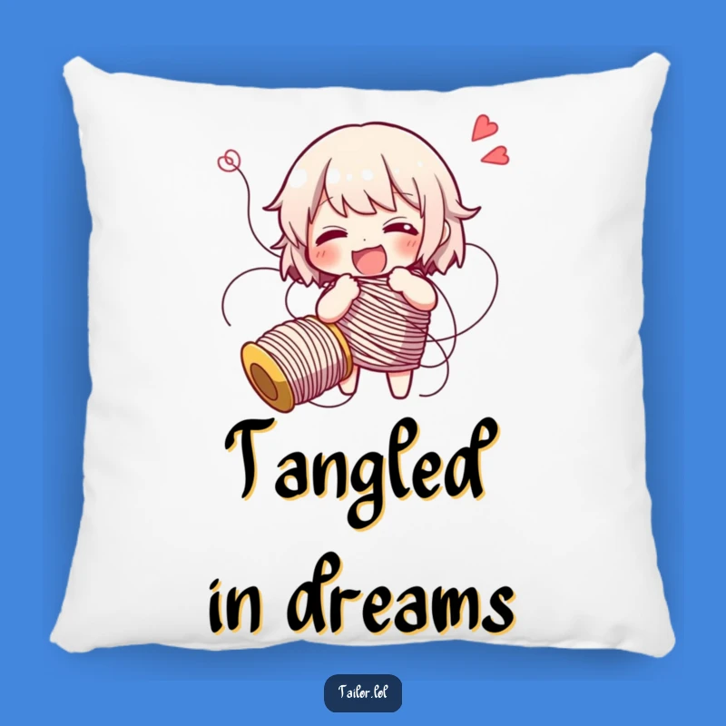 Funny Tangled Thread Giggling Pillow - Cozy & Hilarious Gift for Relaxation