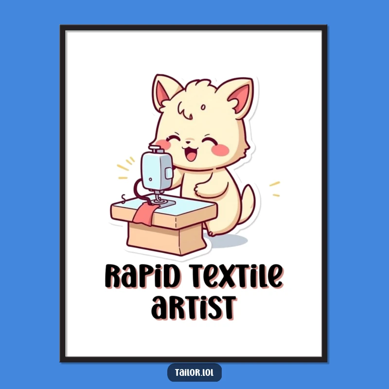 Funny Fast Sewer Digital Art: Instant Animal Stitch Master Download, Unique Funny Gift