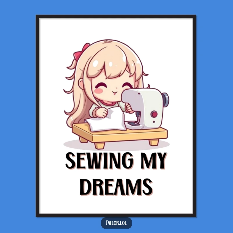 Funny Seamstress Art Print a Motivational Gift for Wall Decor
