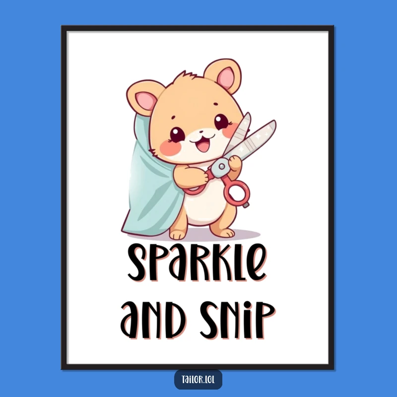 Funny Animal Cutter Digital Art Print: Instant Joyful Decor!