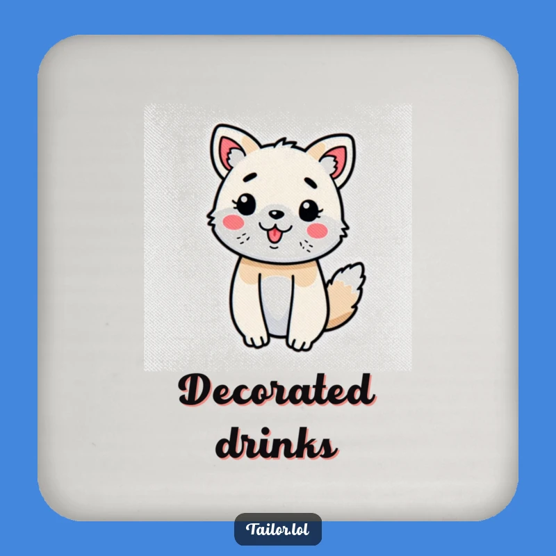 Funny Animal Decorating Fabric Coaster Table Art, Hilarious Gift