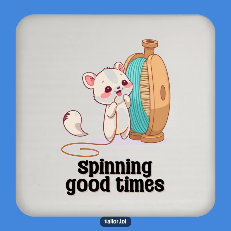 Funny Animal Thread Coaster - Protect Surfaces with Crafty Charm!