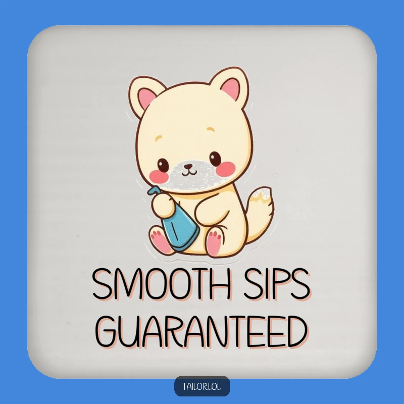 Funny Coaster Set: Cute Animal Ironing Tiny Cloth, Great Funny Gift!