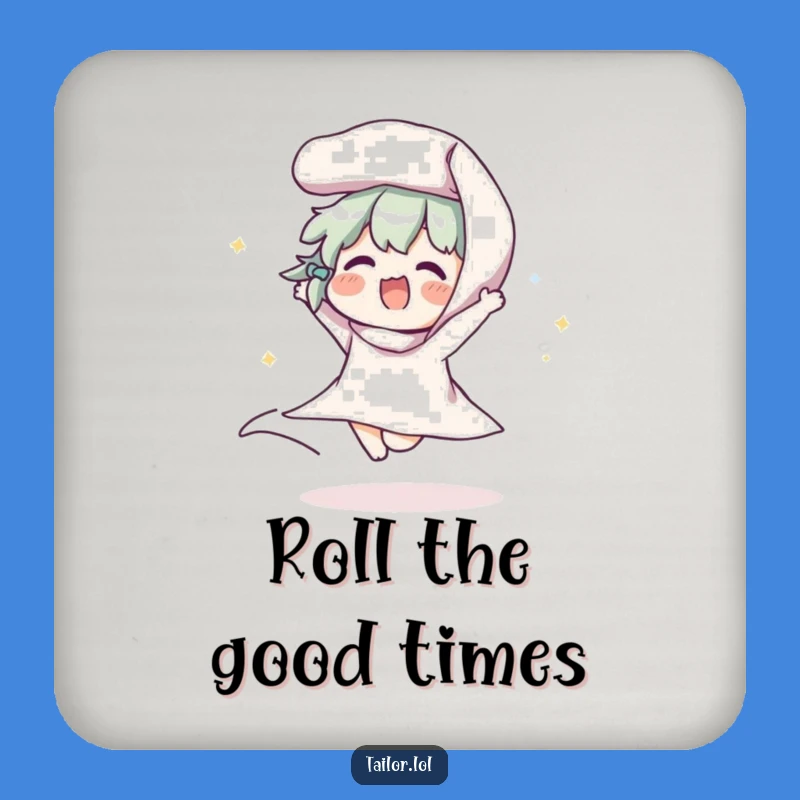 Funny Fabric Lover Coaster: Protect Surfaces with Hilarious Art for Crafters