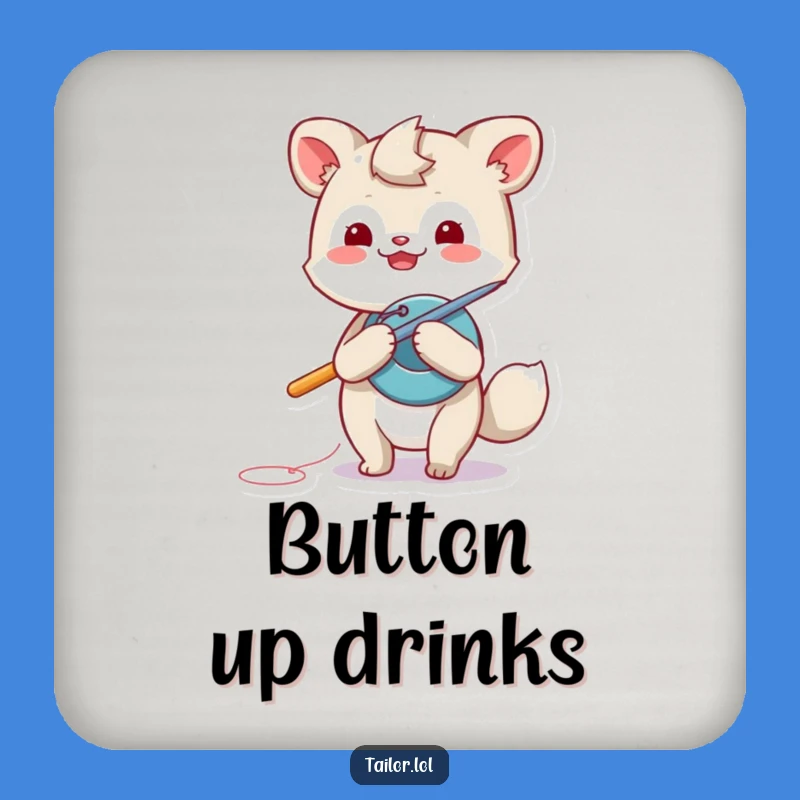 Funny Giant Needle Coaster: Protect Surfaces with Mending Animal Charm