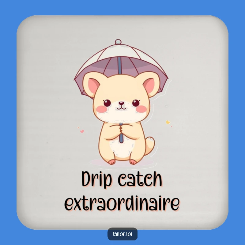 Funny Thimble Umbrella Animal Coaster: Cute Protection, Perfect Tabletop Gift