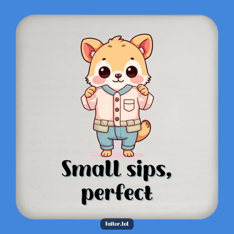 Funny Tiny Garment Coaster: Hilarious Protection for Crafting Spaces