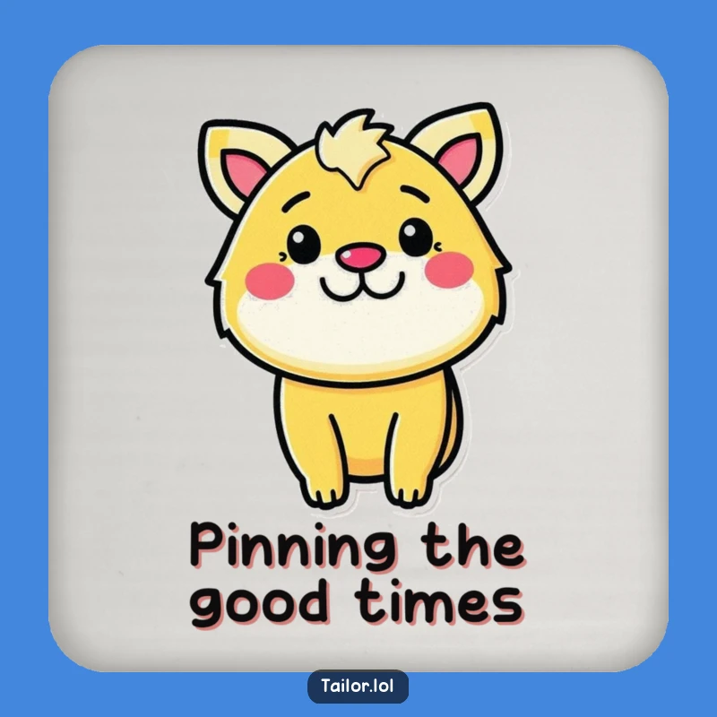 Funny Determined Sewer Coaster: Cheerful Animal Fabric Pinning Drink Protector, Perfect Funny Gift