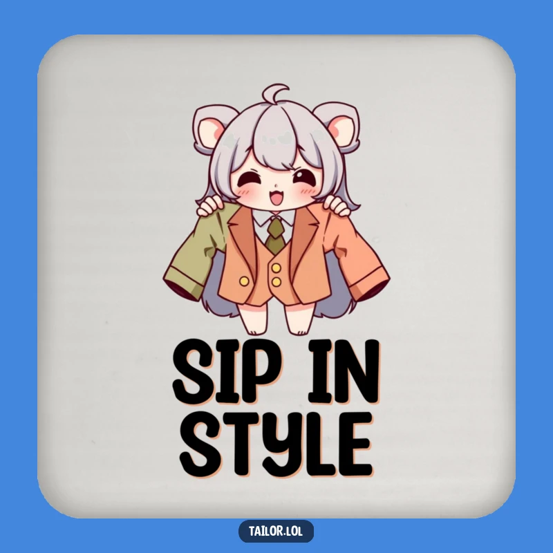 Funny Tailor Coaster Set: Protect Surfaces with Chic Humor