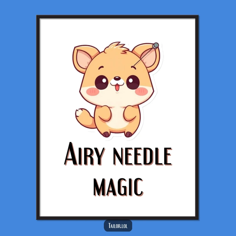 Funny Surprise Art: Animal Sewing Mishap Print, Hilarious Decor Gift