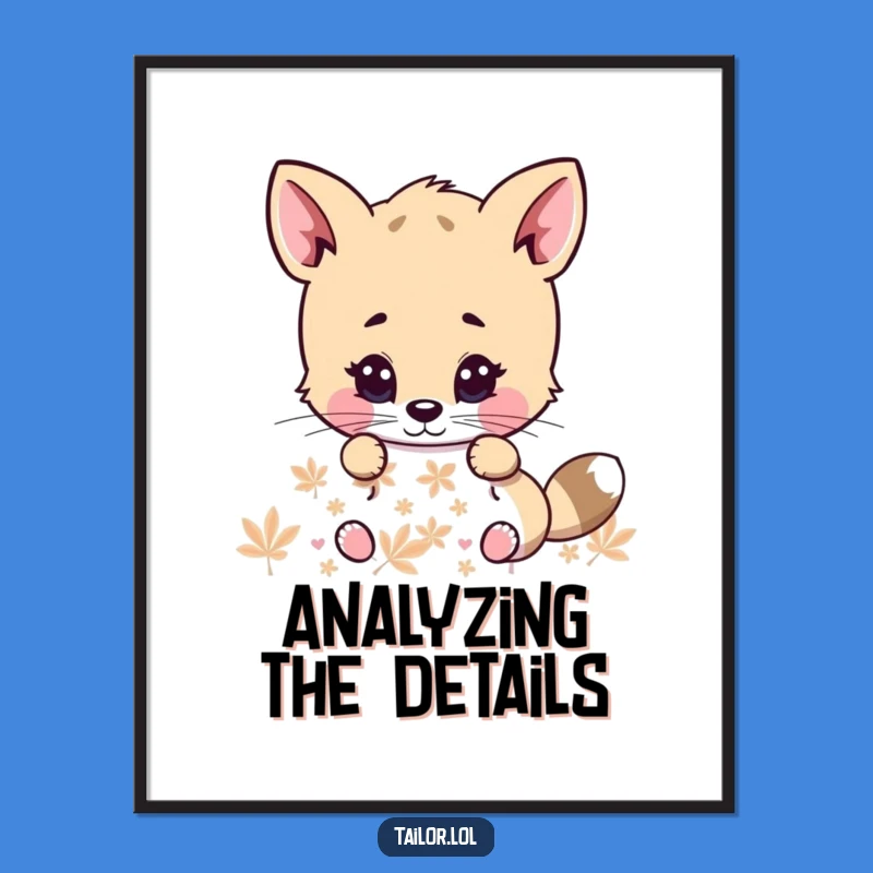 Funny Animal Focus Poster: Hilarious Wall Art for Dedicated Minds and Cute Decor