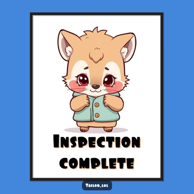 Funny Critical Animal Poster: Curious Art, Perfect Fashion Decor Gift