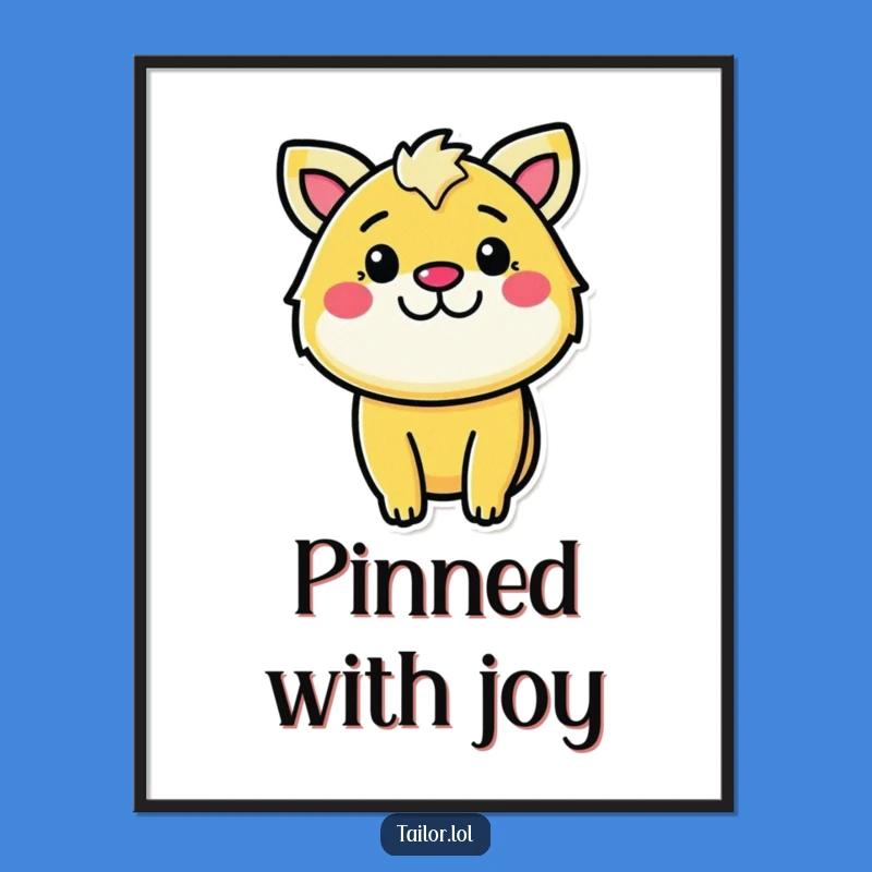 Funny Determined Sewer Poster: Vibrant Animal Fabric Pinning Art, Unique Funny Gift