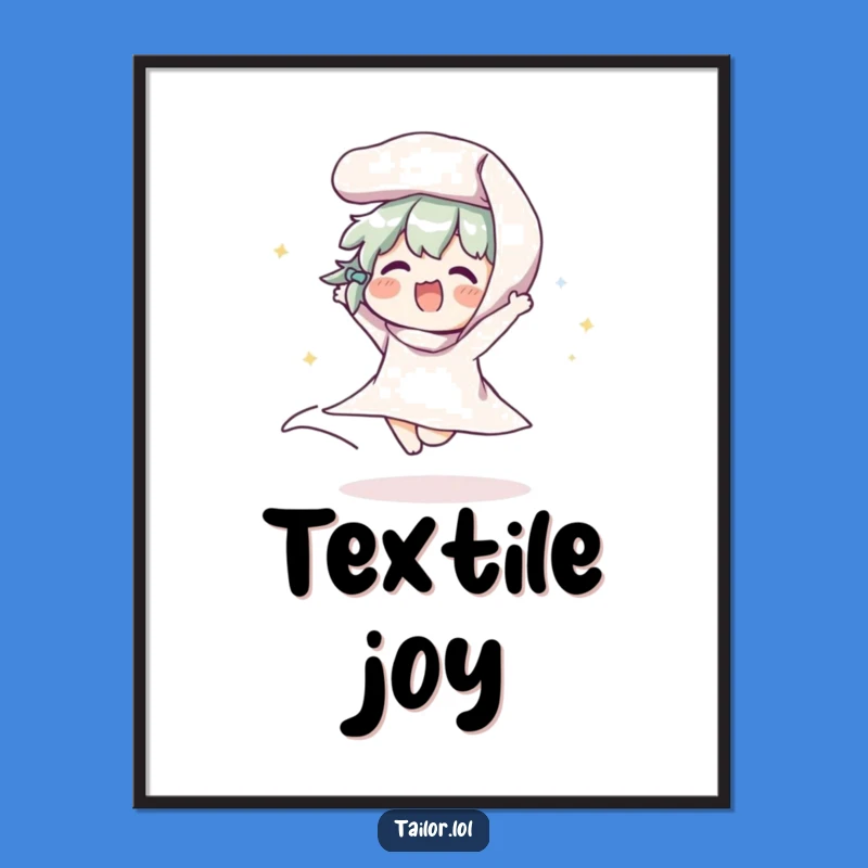 Funny Fabric Lover Poster: Hilarious Wall Art for Sewers and Crafty Decor