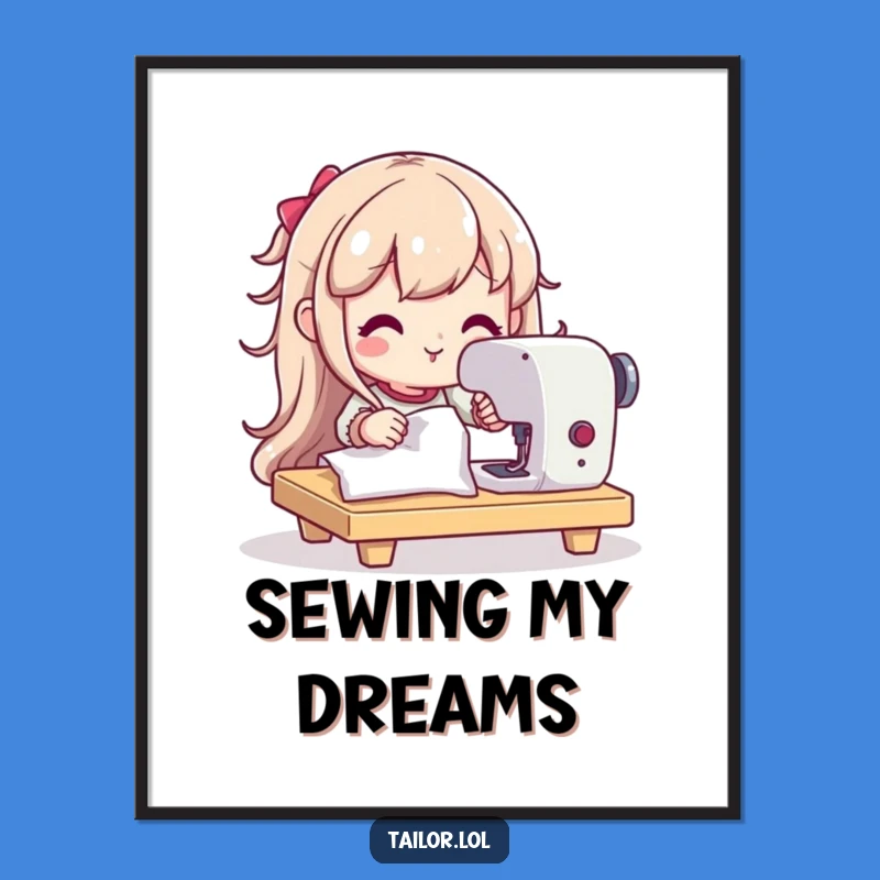 Funny Seamstress Art Print a Motivational Gift for Craft Rooms