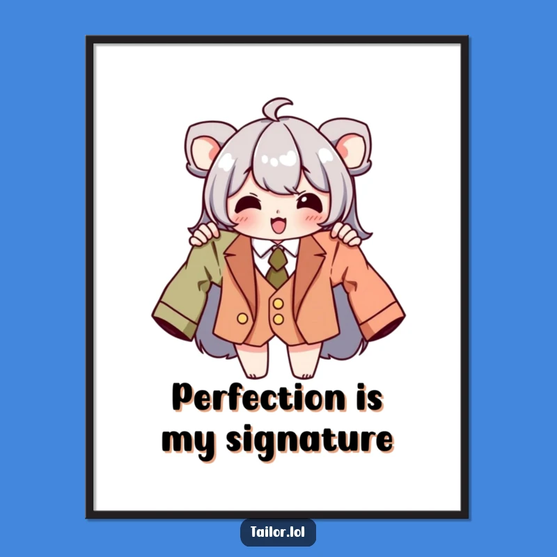 Funny Tailor Poster: Inspiring Wall Art for Your Creative Space