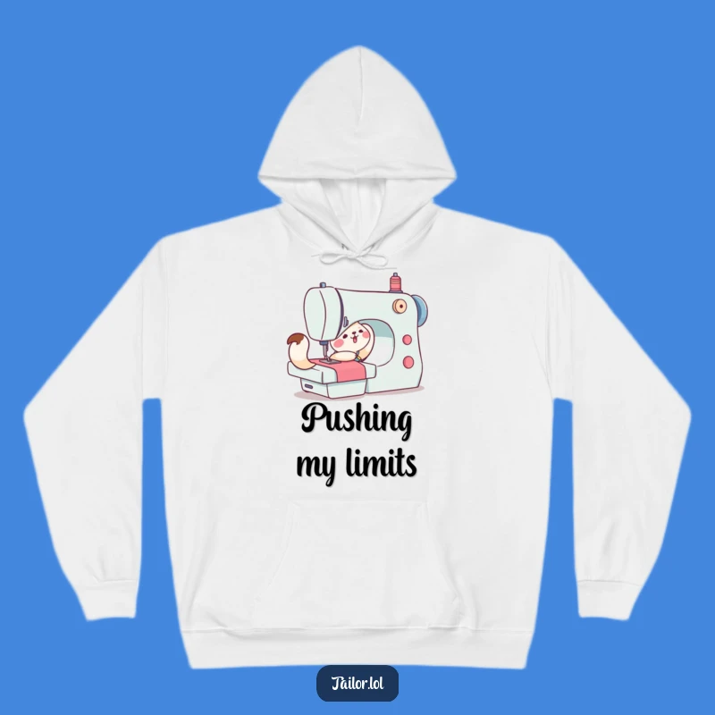 Funny Animal Sewing Hoodie: Cozy Comfort for Determined Crafters and Jokers