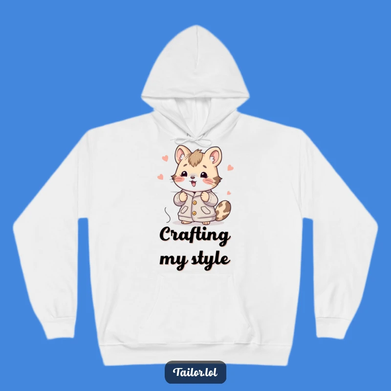 Funny Animal Stitching Hoodie Cozy Crafter Apparel, Hilarious Gift